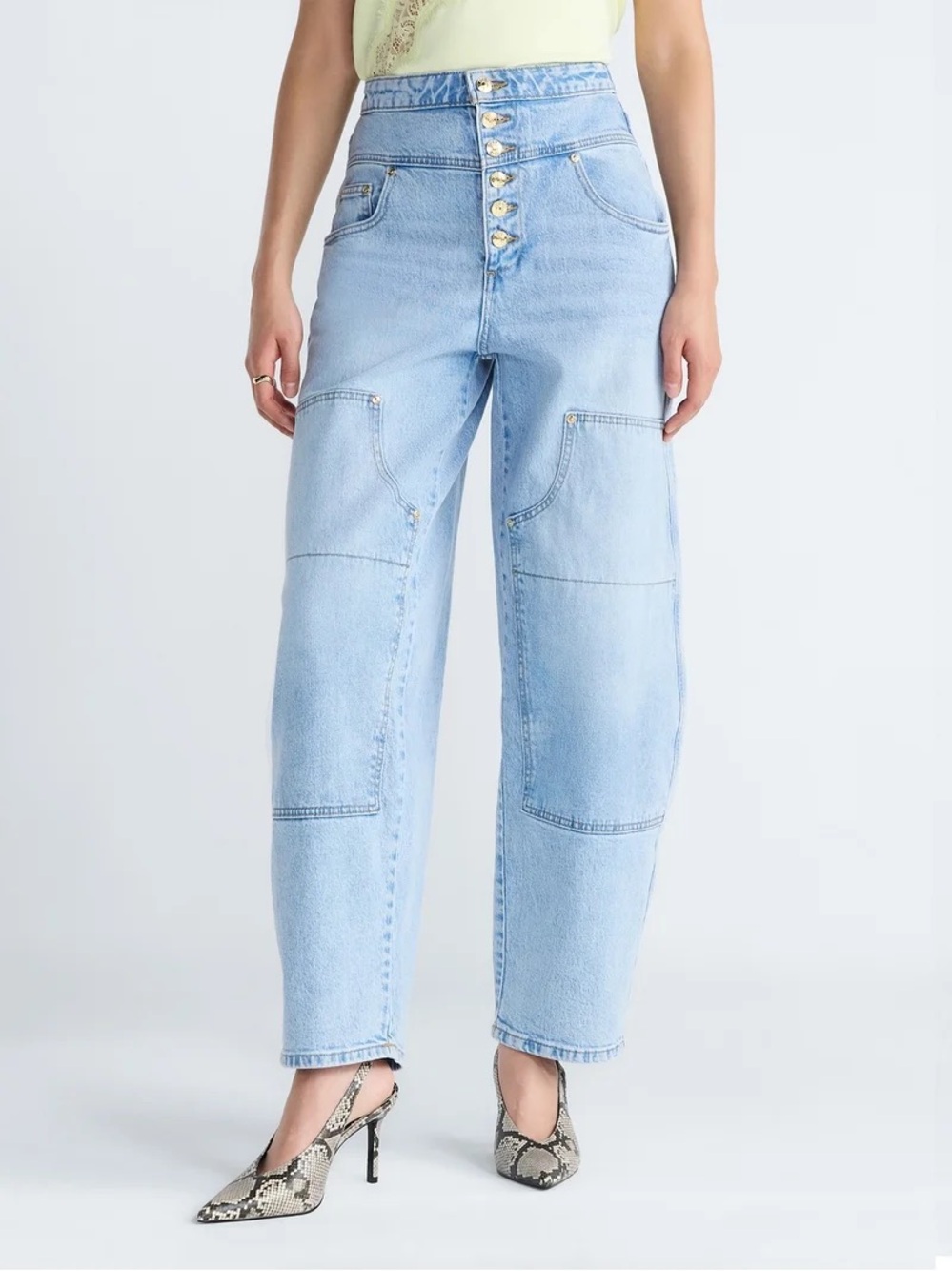 Devil Wears Prada Scoop Collection Women's High Waisted Jeans - Picture 2 of 5
